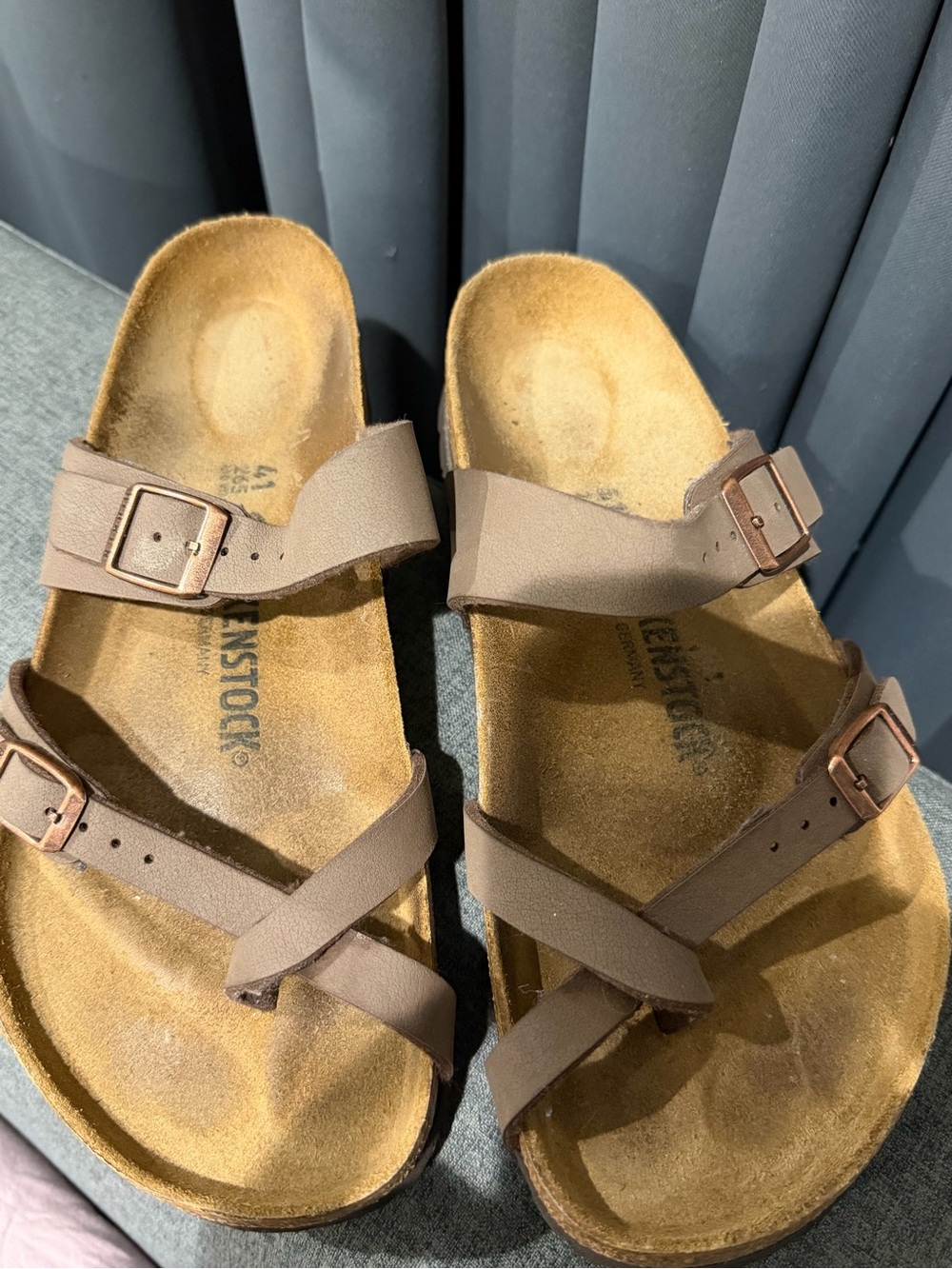 Birkenstock Mayari Taupe Brown Sandals Women’s Size 10 / EU 41 – No Box